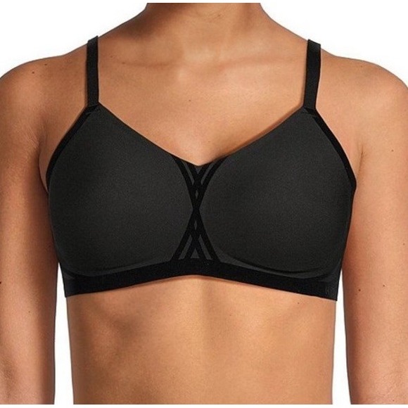 Honeylove Silhouette Bra Sz XL Vamp/Black Wireless Removable Pads - Picture 1 of 5